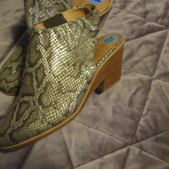 new gental soles by Kenneth cole snake skin heels sz 7.5 M - Picture 7 of 8